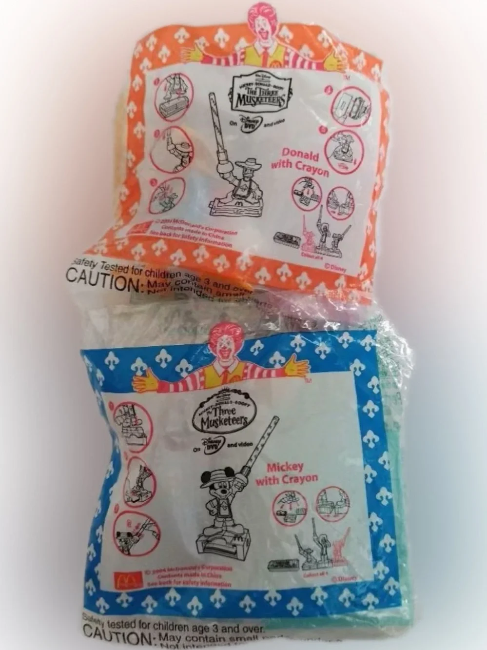 Mickey Donald Goofy The Three Musketeers Printed Favor Bags